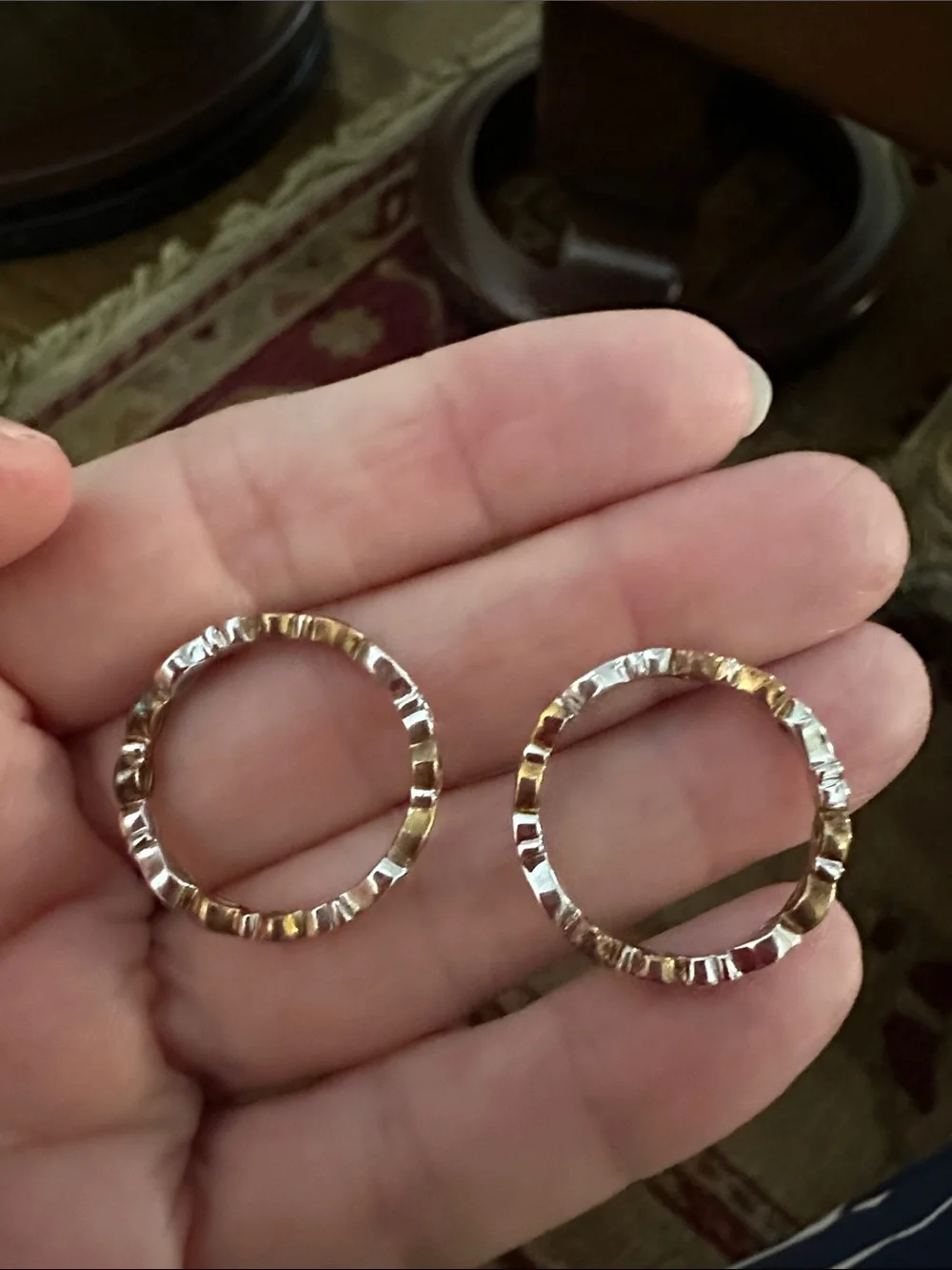 No brand delicate stackable
